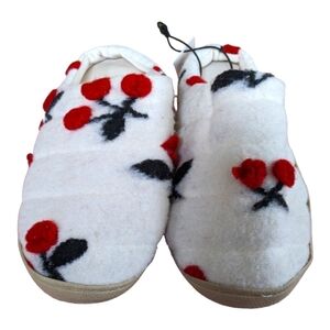 NEW Urban Outfitters Cherry Slip on Slippers Size M 10-10.5
